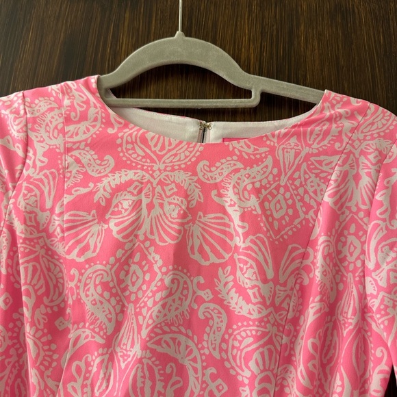Lilly Pulitzer Pink Darla Stretch Dress (D9) - Picture 8 of 11